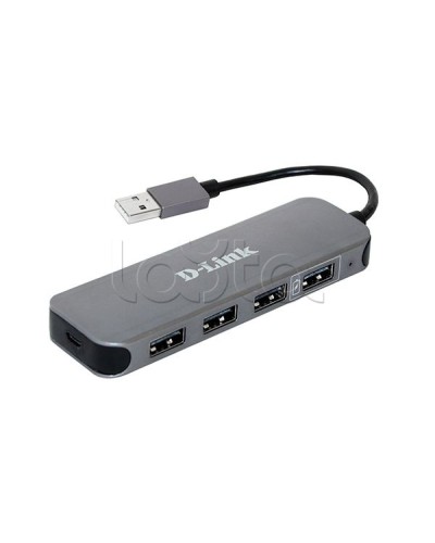 Концентратор с 4 портами USB 2.0 D-Link DUB-H4/E1A в Черкесске Дополнительное оборудование для сетей Pintop.ru